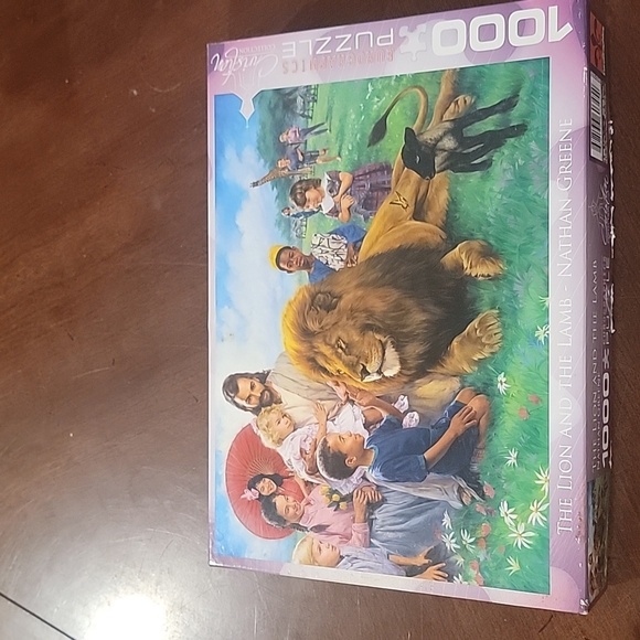 (J7) CHRISTIAN COLLECTION, The Lion and the Lamb 1000 jigsaw puzzle - Picture 1 of 5